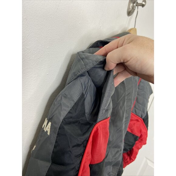 Vintage Yamaha Snowmobile Jacket Winter Racer Woman XL 80s Gray Red - Picture 4 of 13